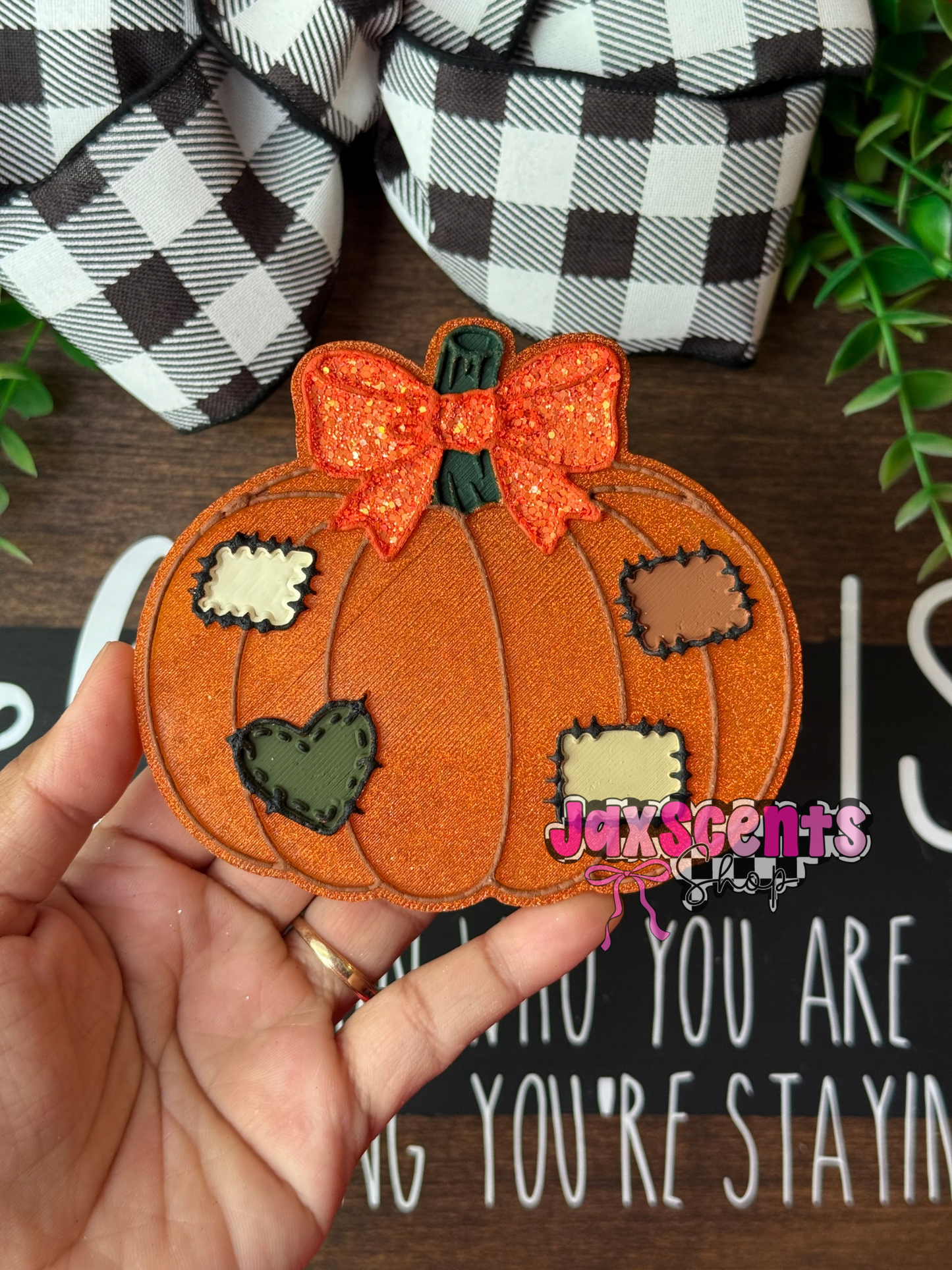 Patch Pumpkin Car Freshie