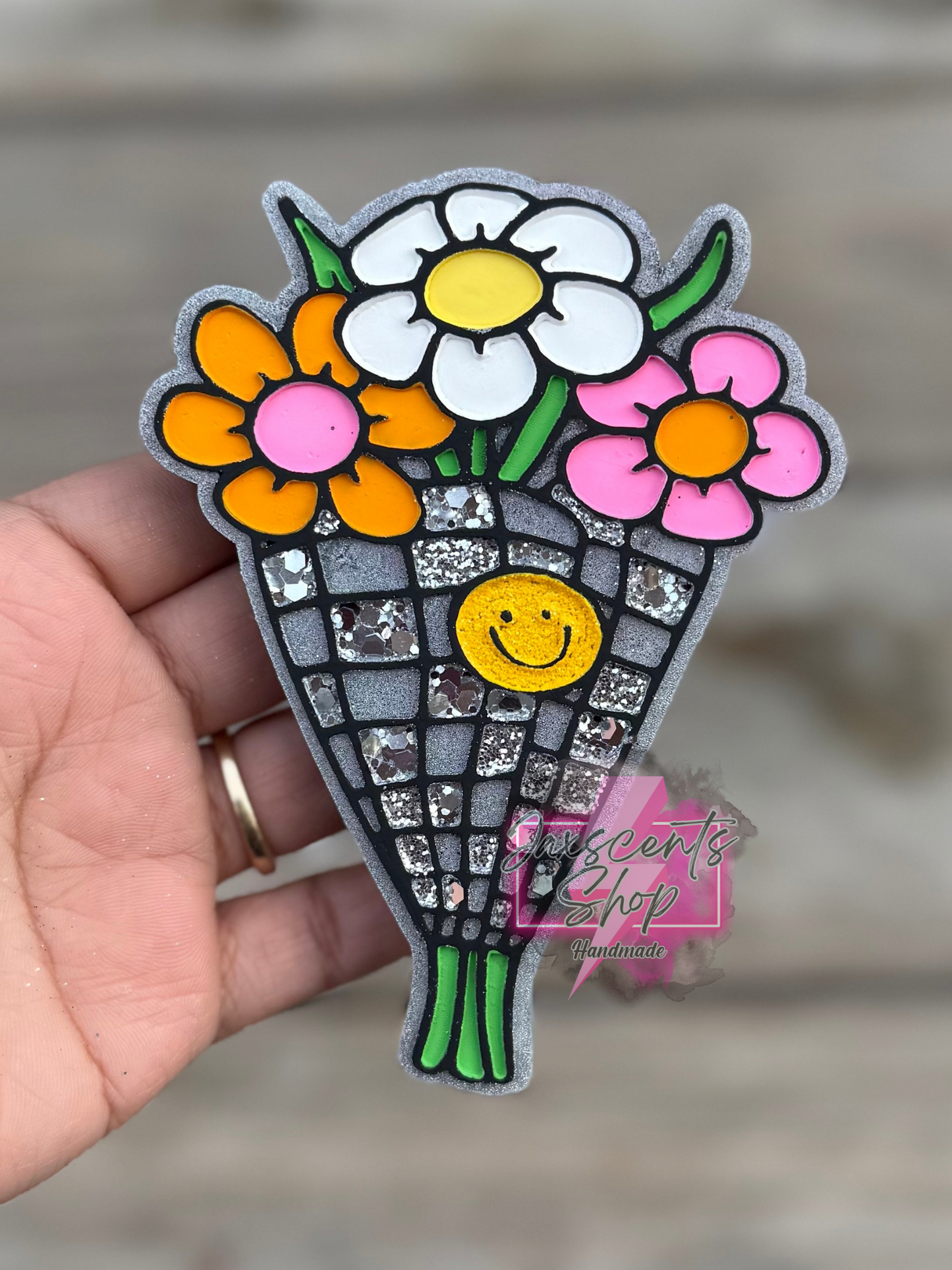 Retro Disco Flower Bouquet