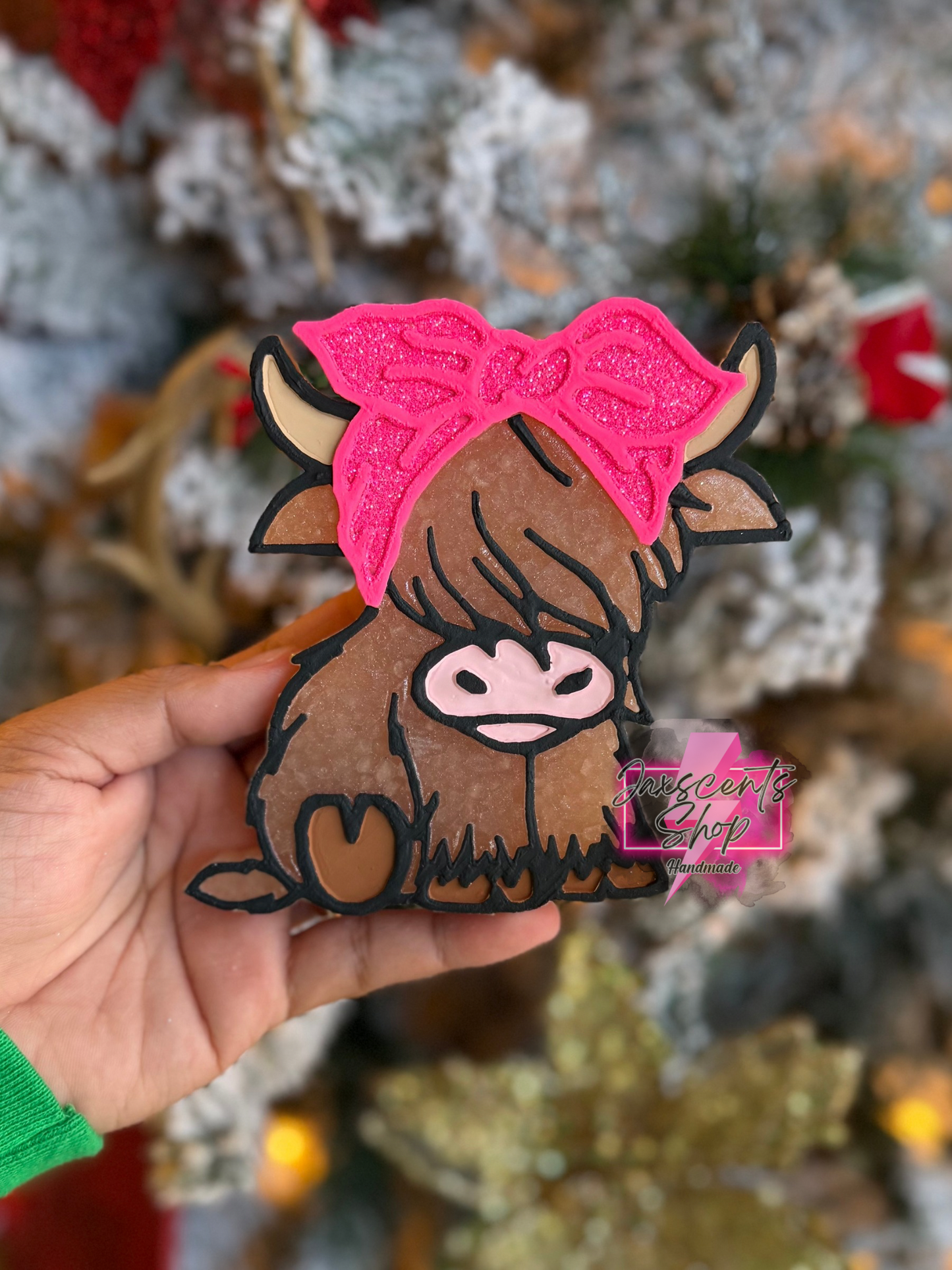 Baby Highland Cow With Bow