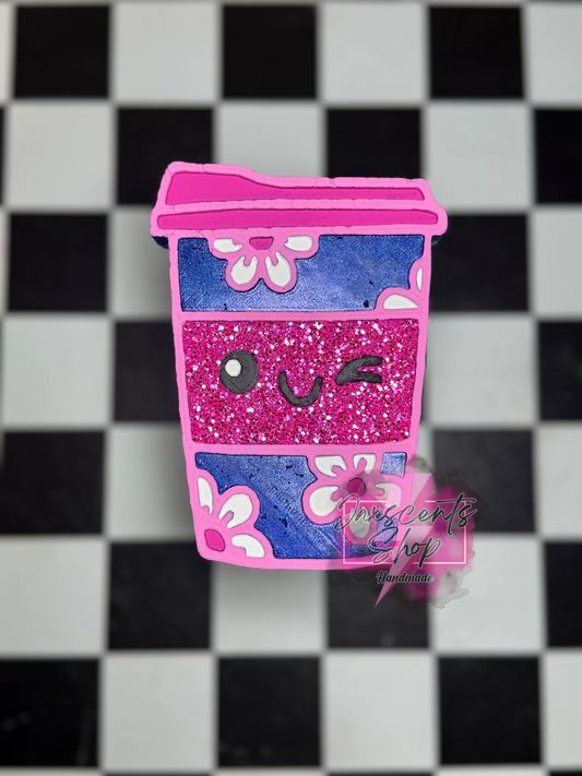 Cute Coffee Cup With Daisies