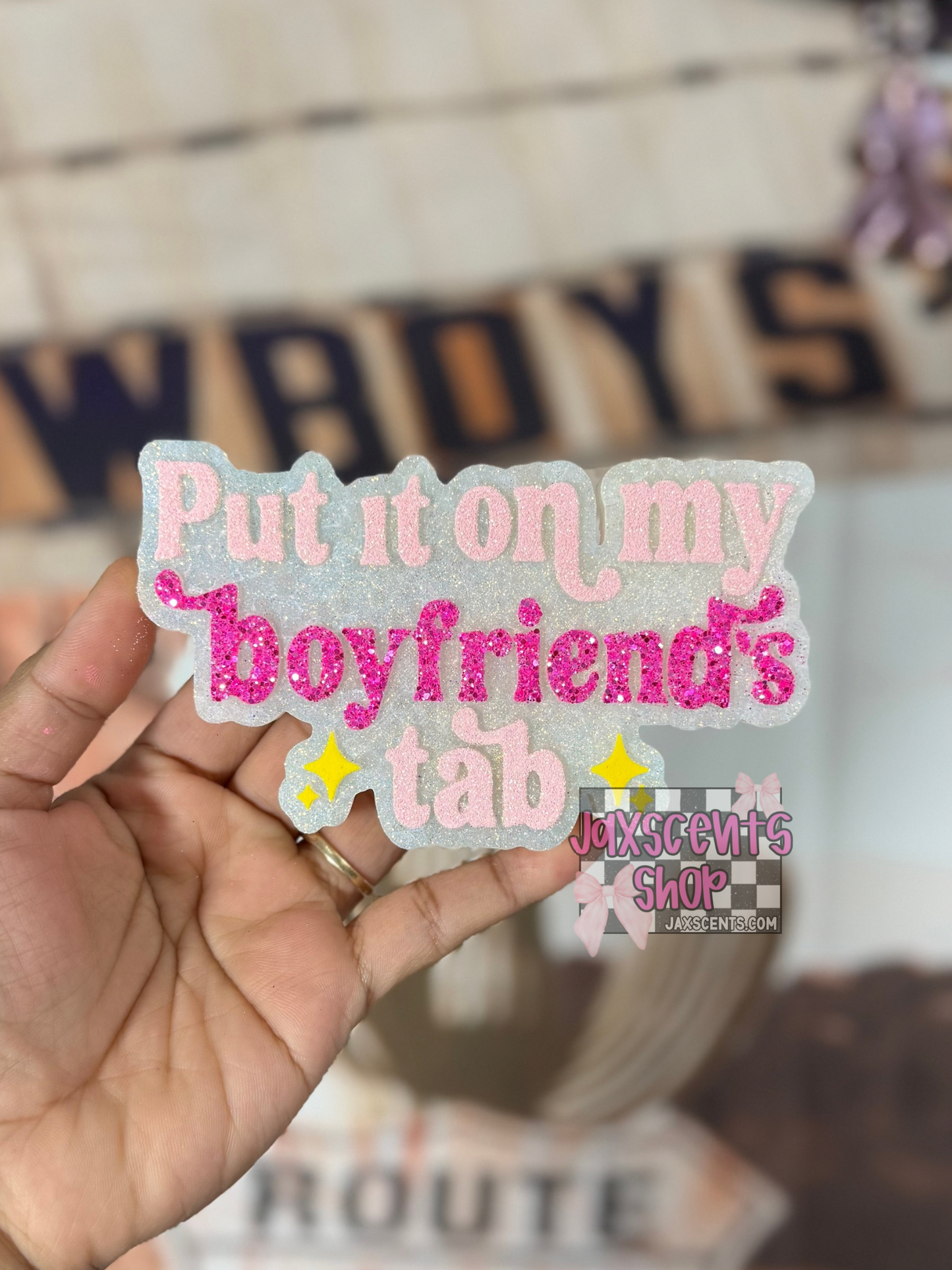 Put It On My Boyfriend’s Tab Car Freshie