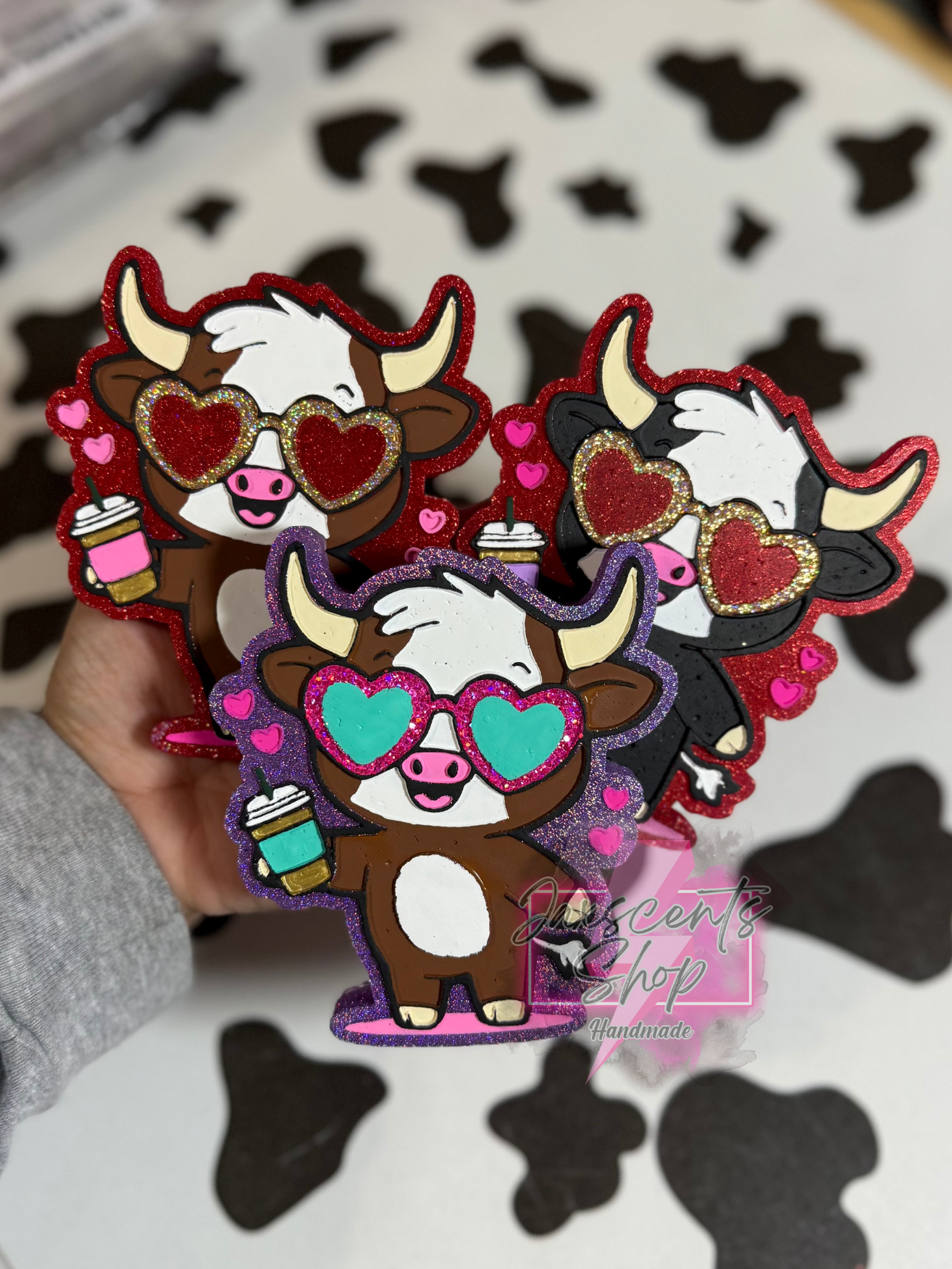 Cow With Sunglasses And Coffee