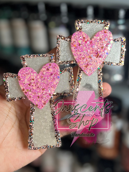 Cross with Heart VENT CLIPS