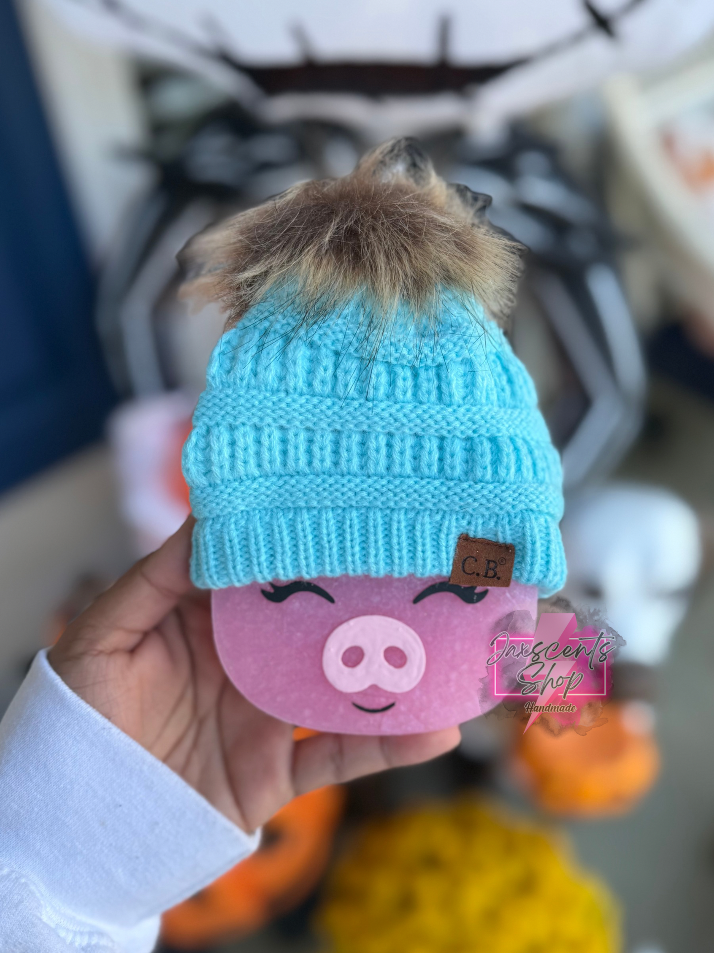 Pig With Beanie