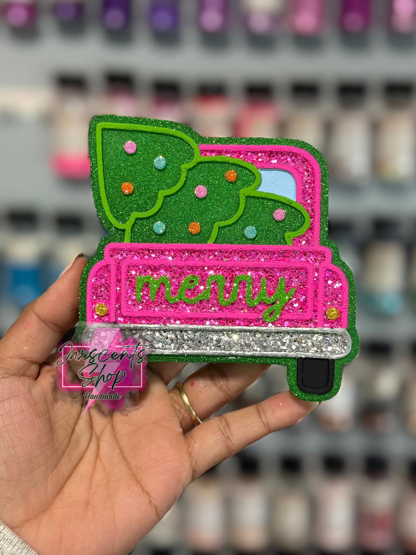 Merry Christmas Truck Car Freshie