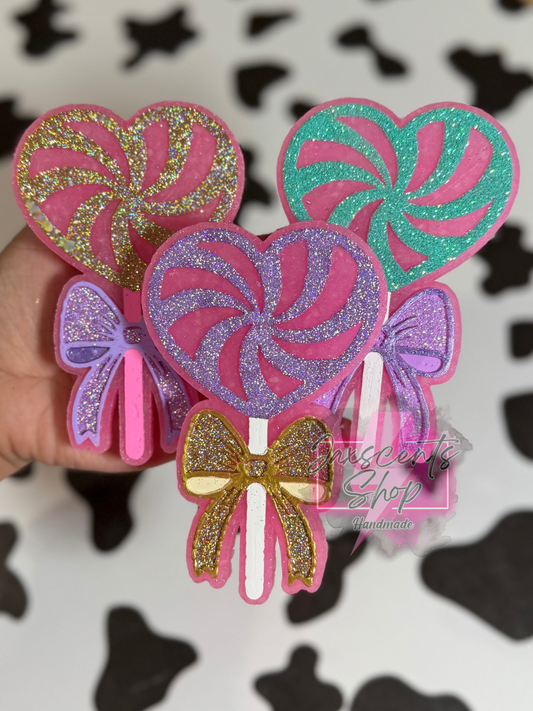 Heart Lollipop With Bow