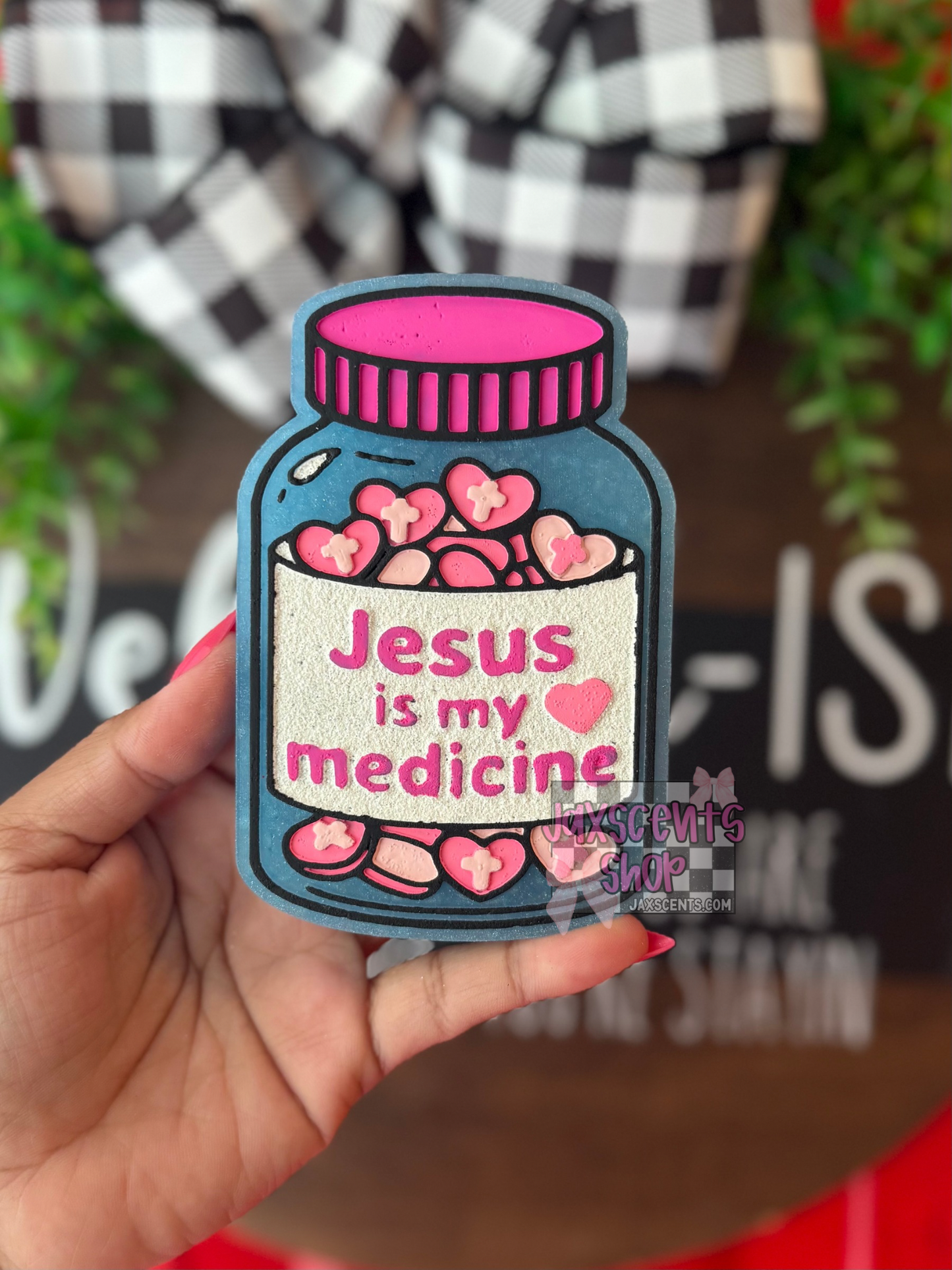 Jesus is my Medicine Car Freshie