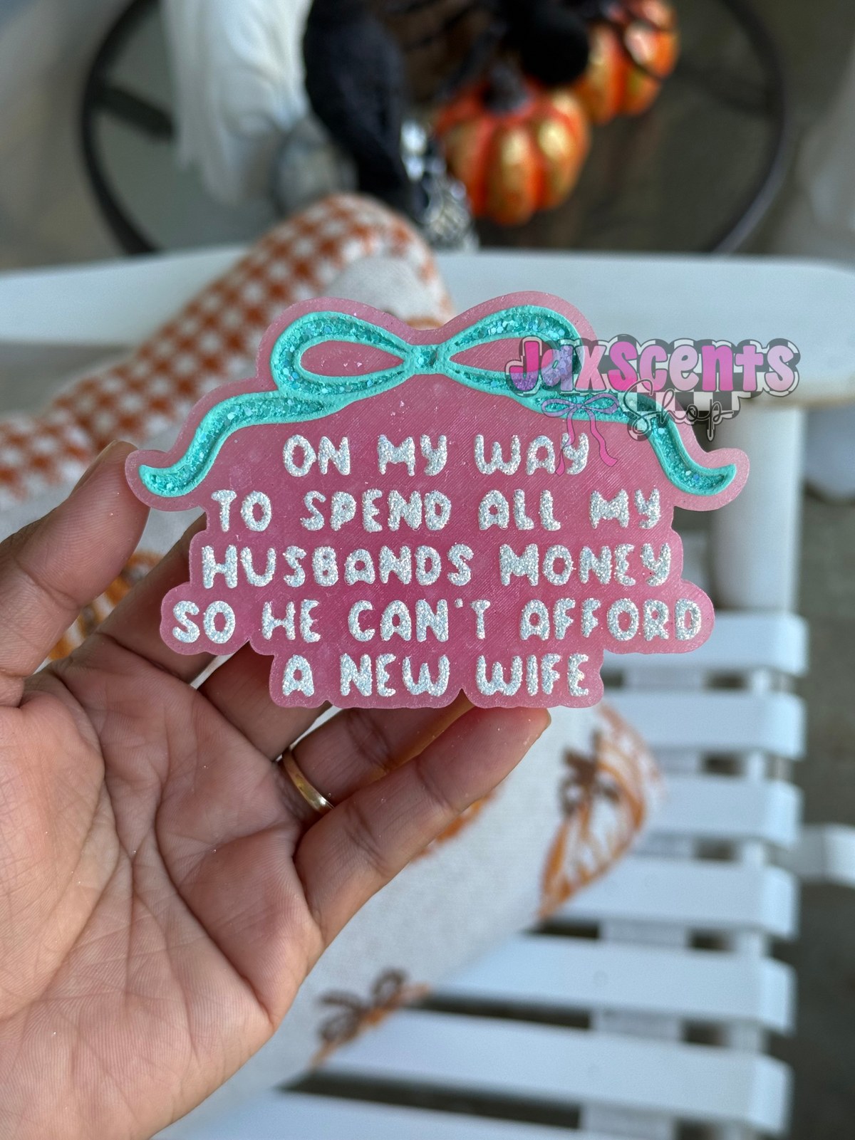 On My Way To Spend My Husband’s Money Car Freshie