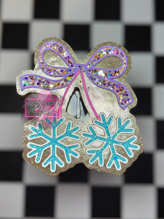 Snowflake Cherries with Bow