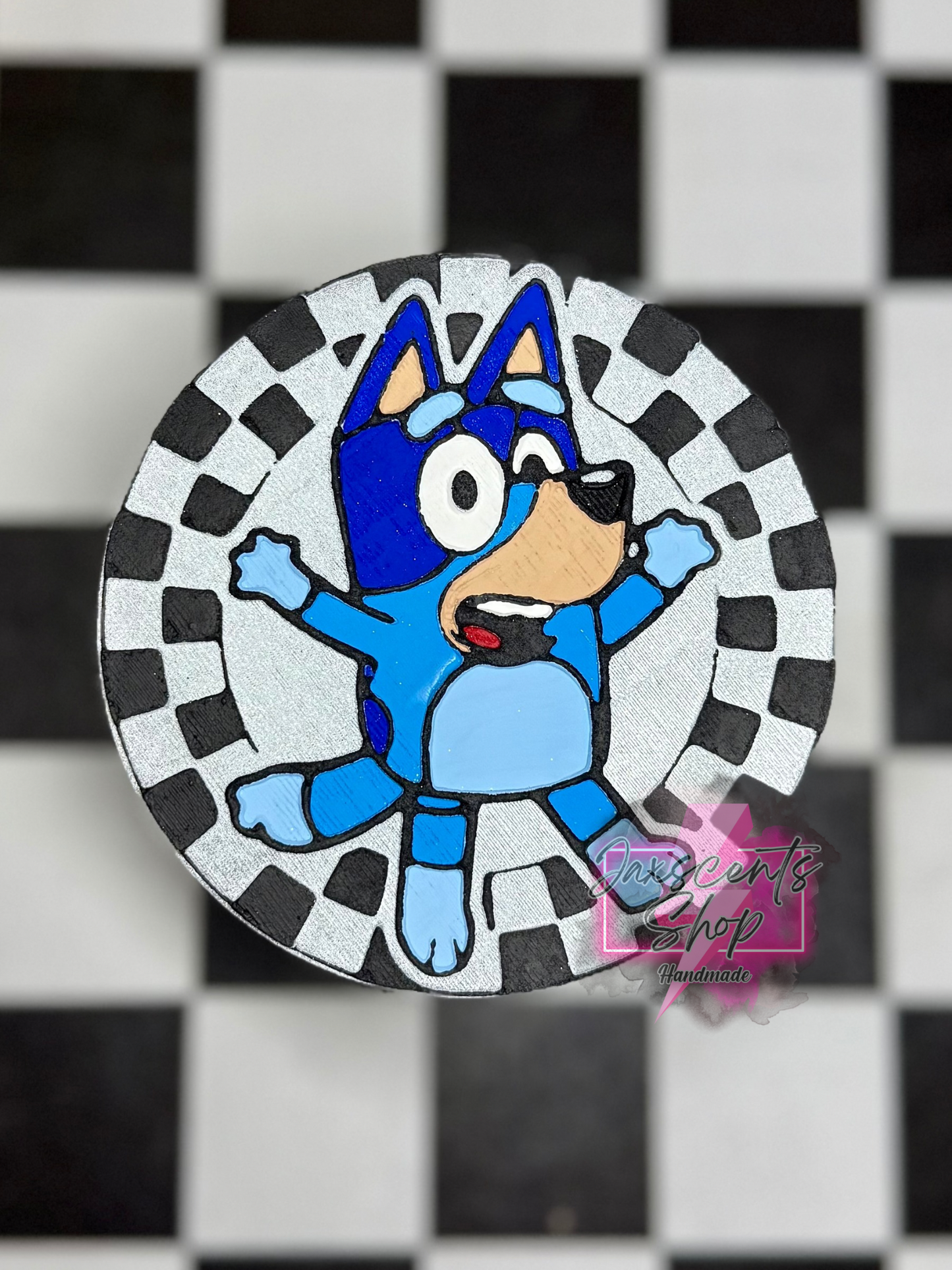 Checker Blue Dog