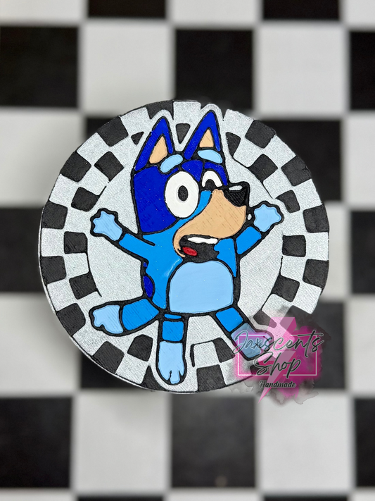 Checker Blue Dog