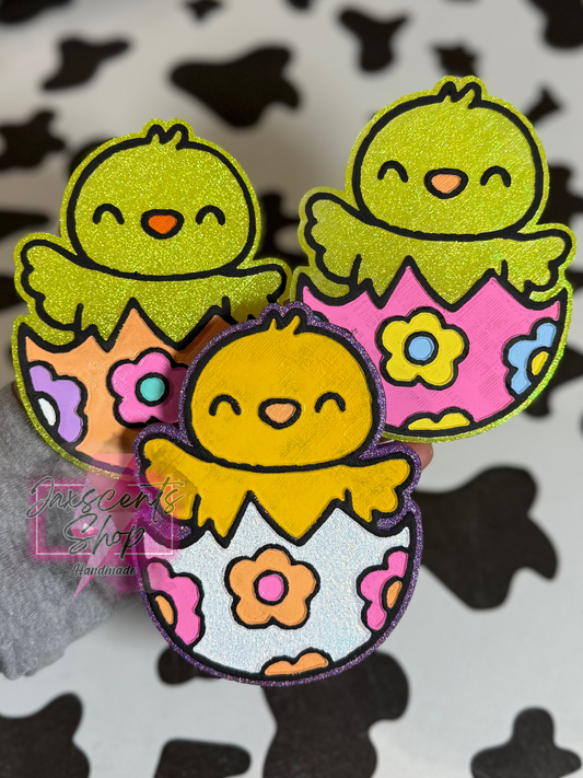 Chick In Floral Egg