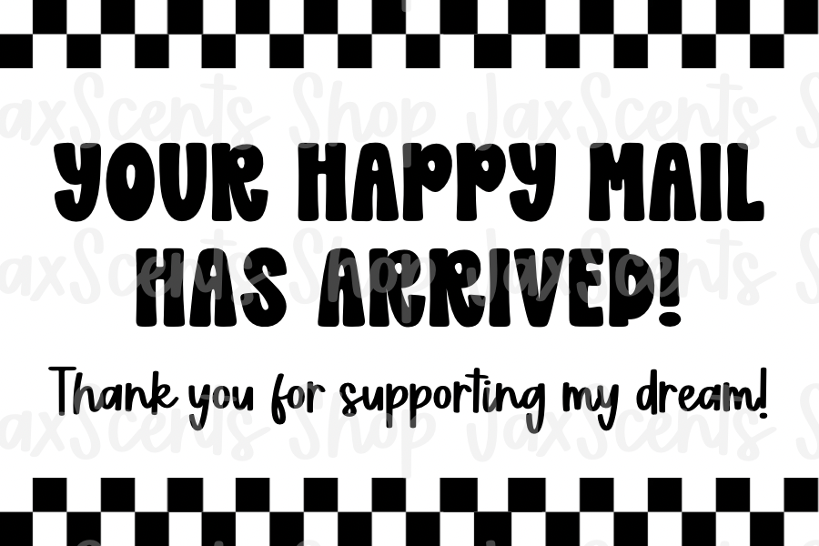 Your Happy Mail Has Arrived Label Stickers (3x2)