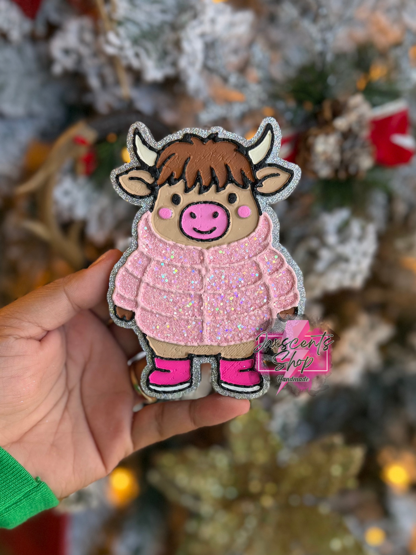 Highland Cow in Puff Jacket