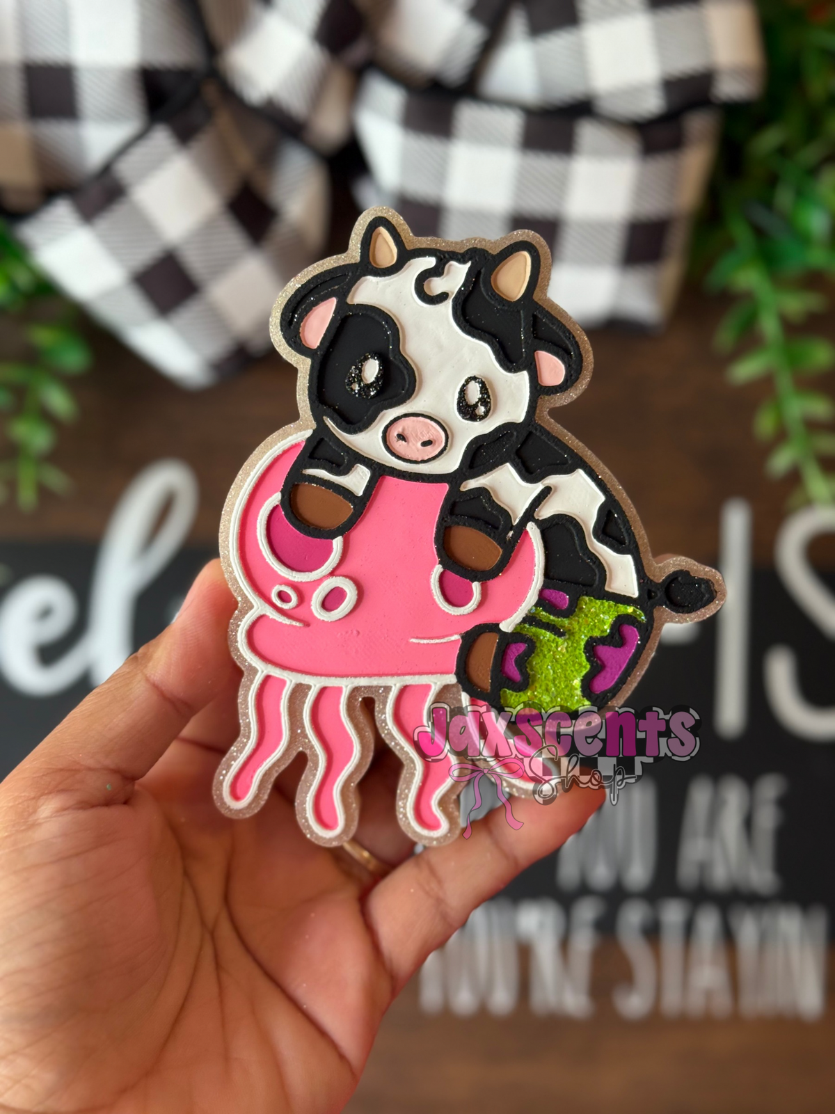 Patrick Cow Car Freshie