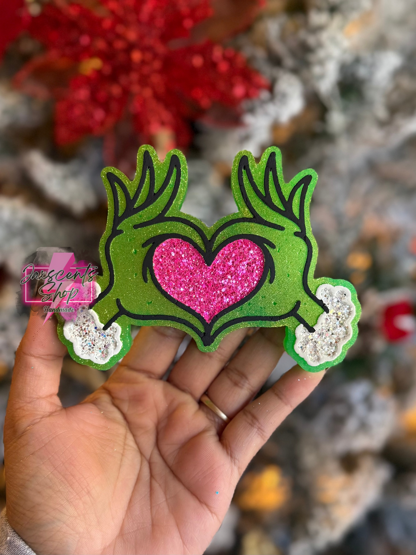 Green Man Heart Hands