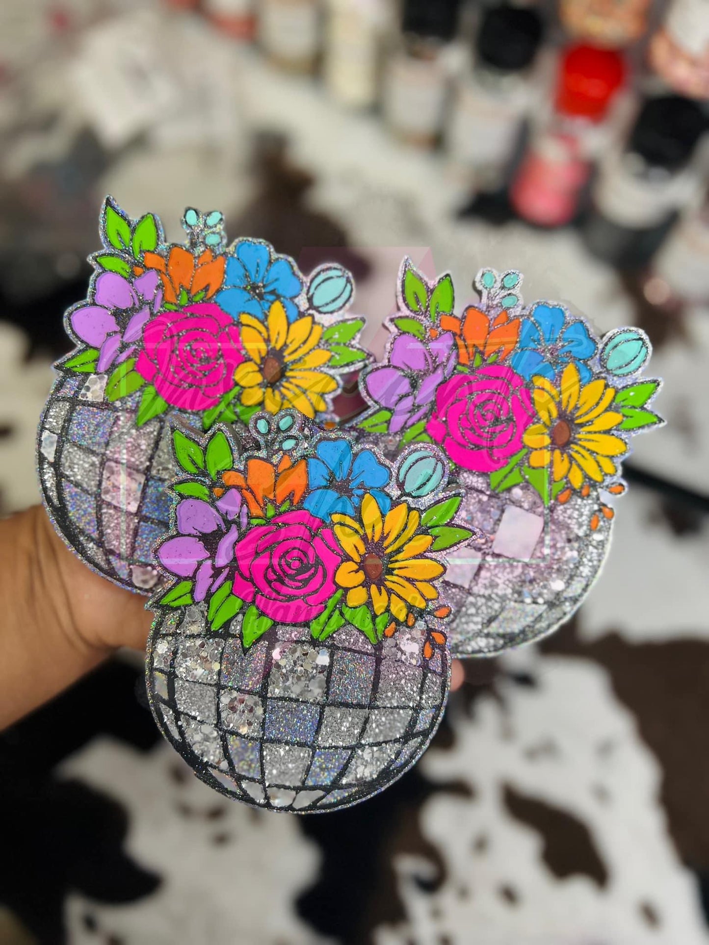 Floral Disco Ball
