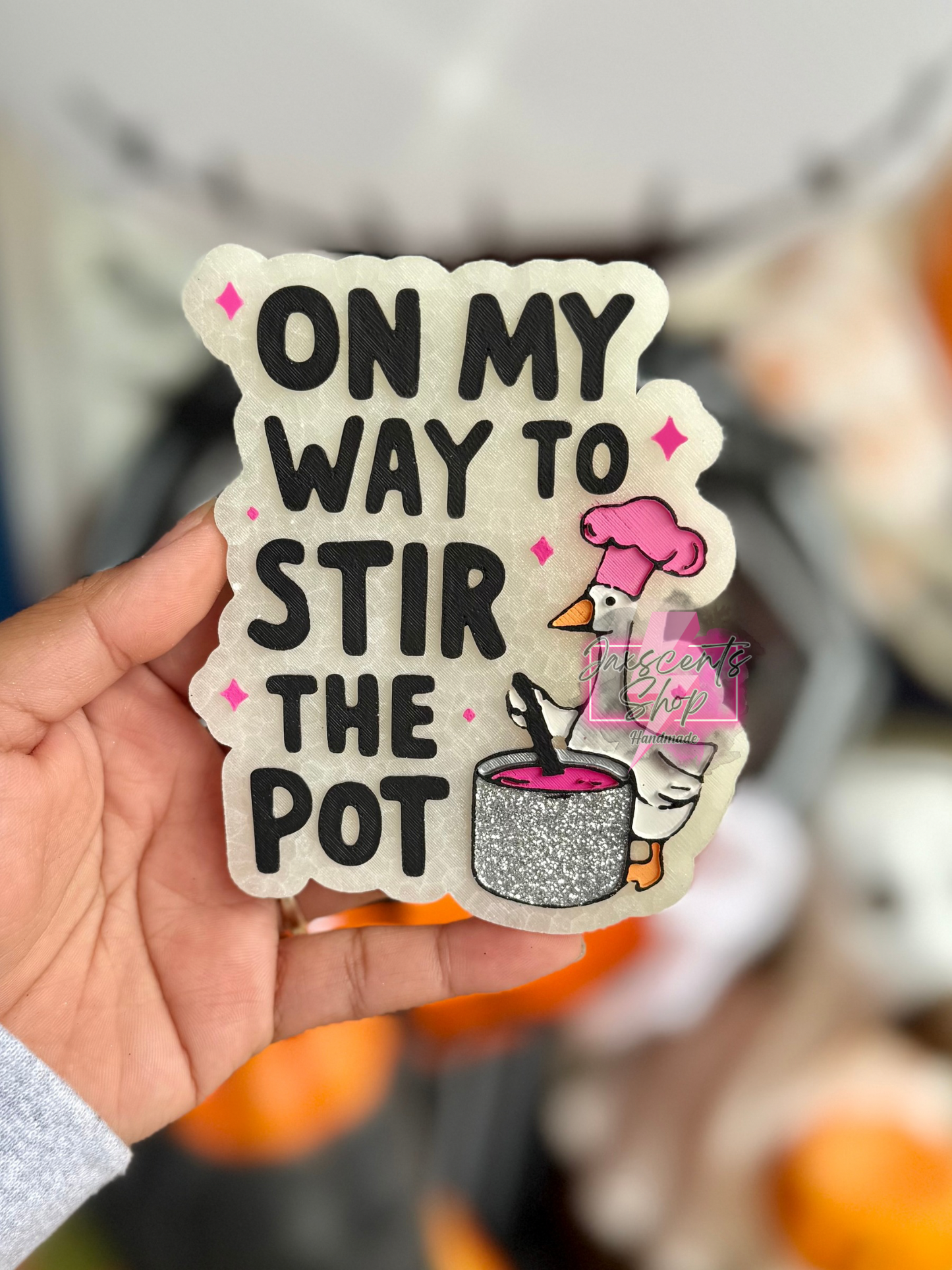 On My Way To Stir The Pot Goose