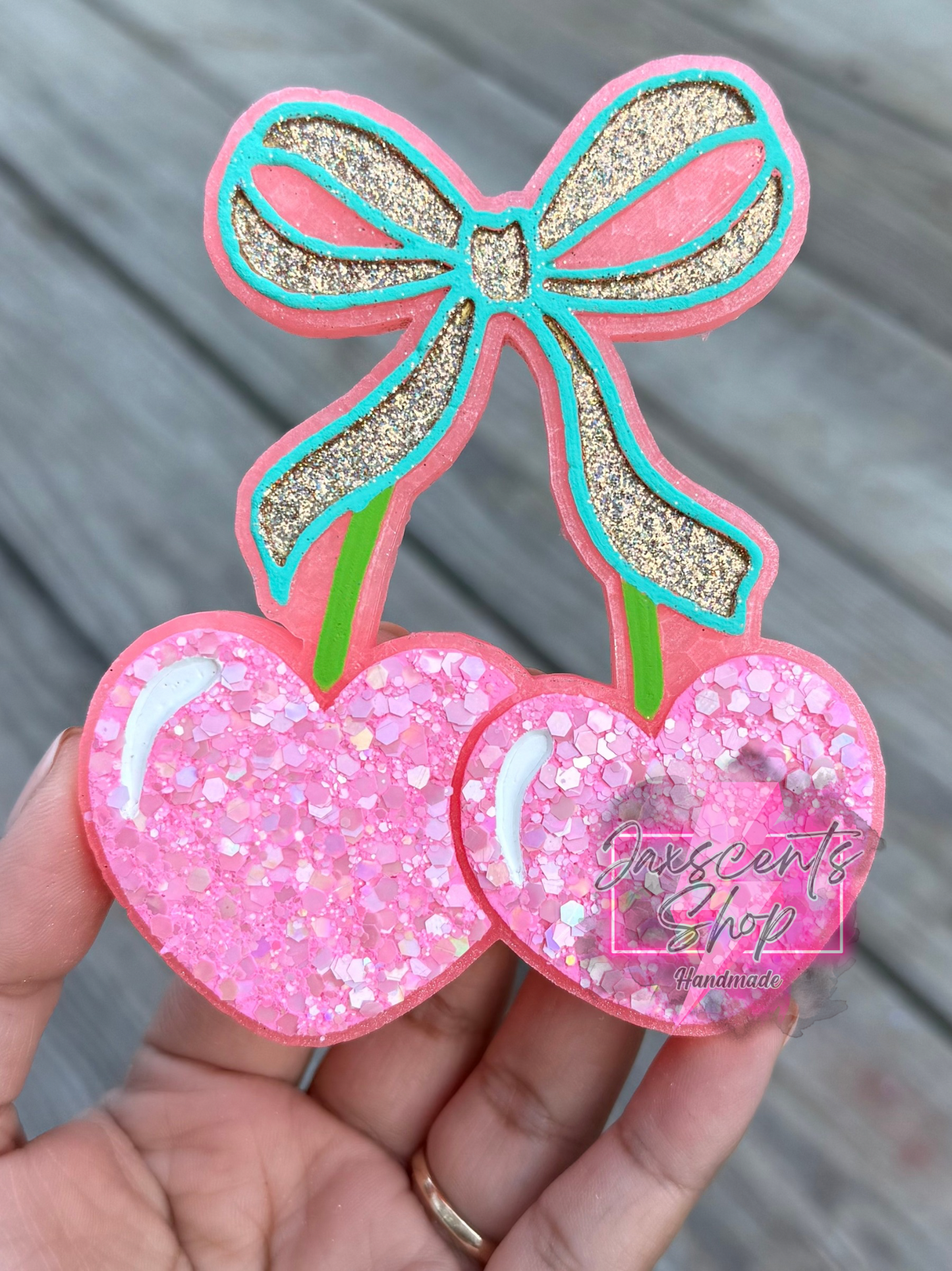 Heart Cherries With Bow