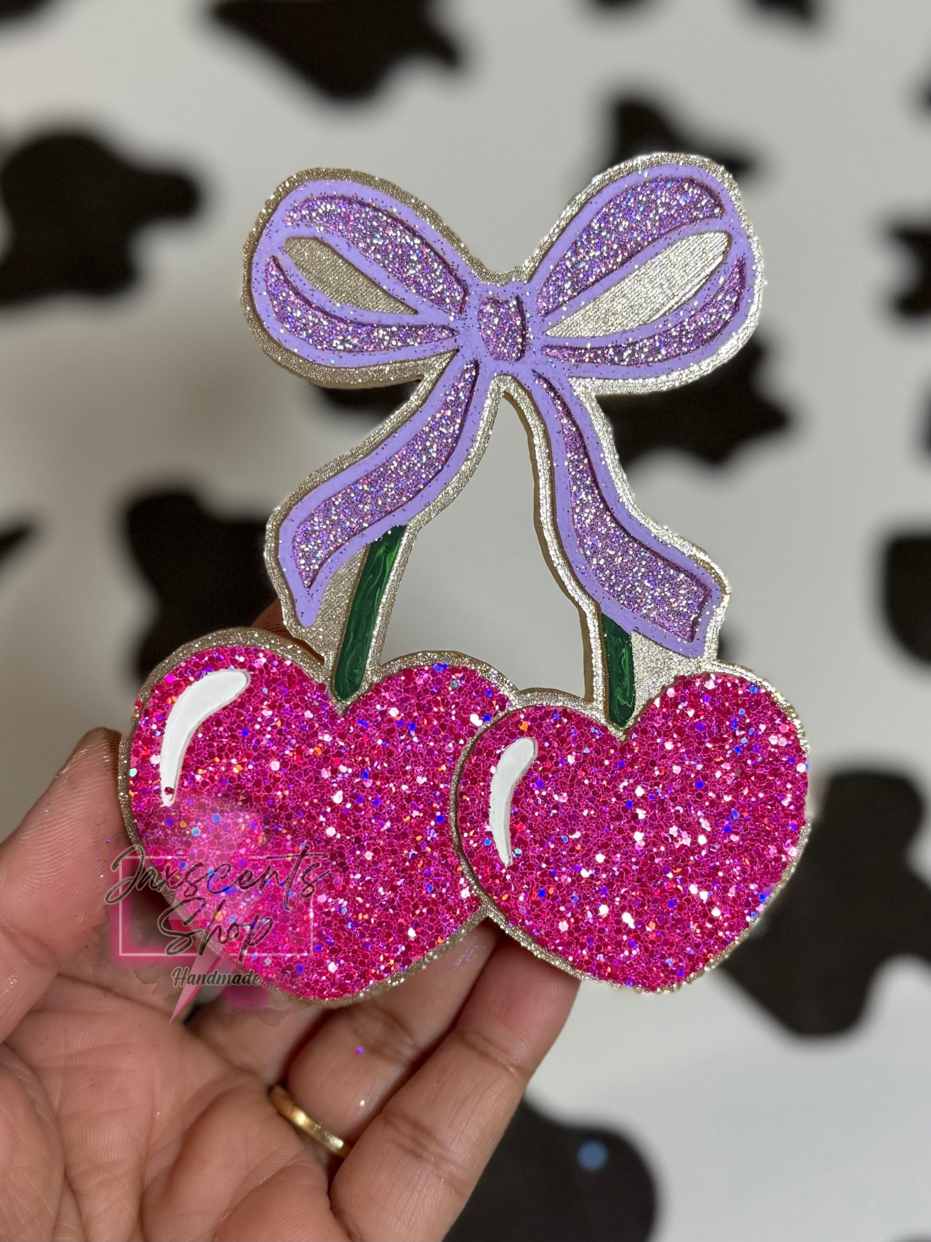 Heart Cherries With Bow