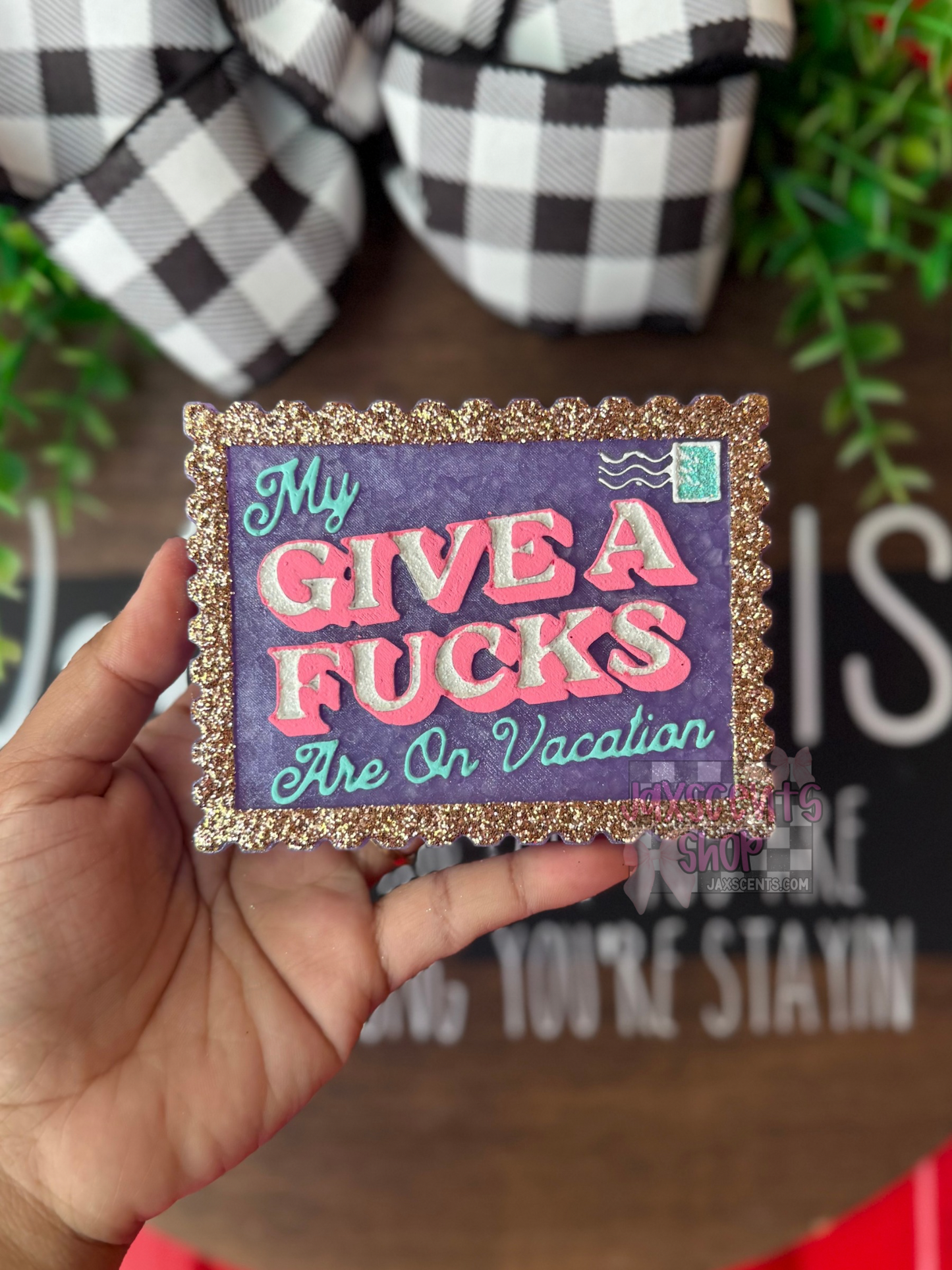 Give A Fucks Are On Vacation Car Freshie