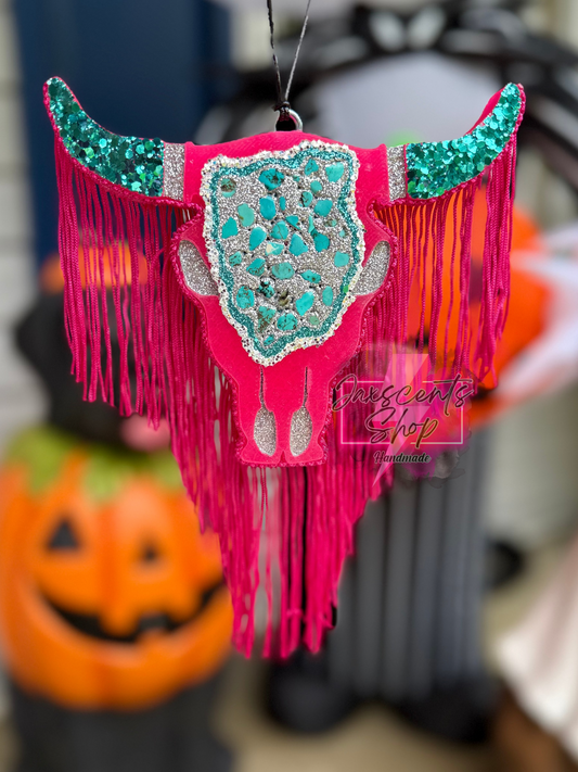 Western Full Geode Bull Skull