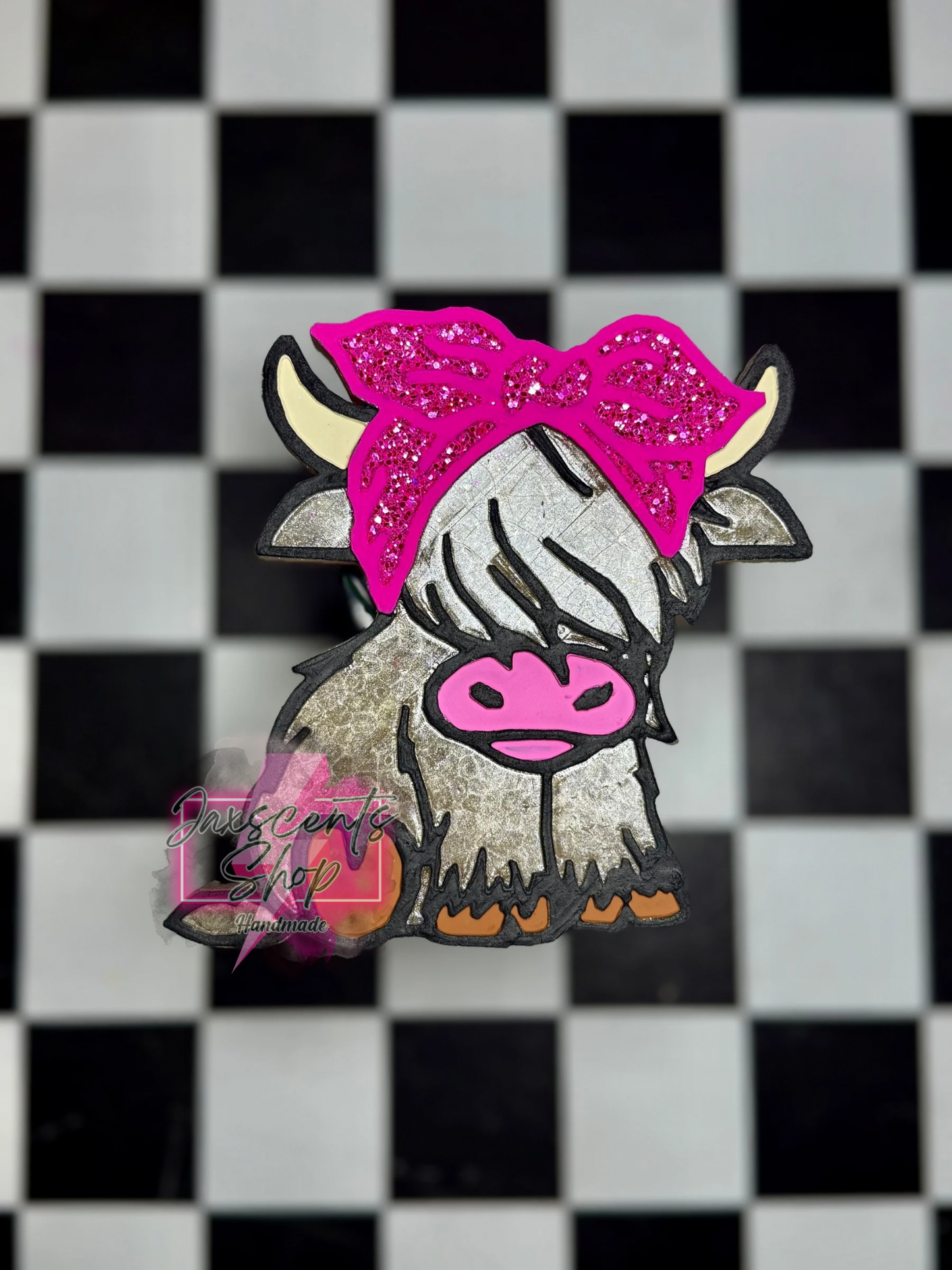 Baby Highland Cow With Bow