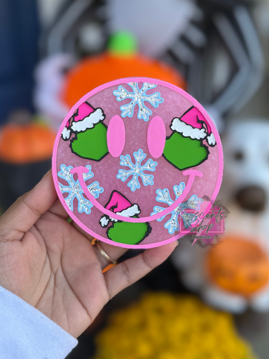 Green Guy Snowflakes Smiley