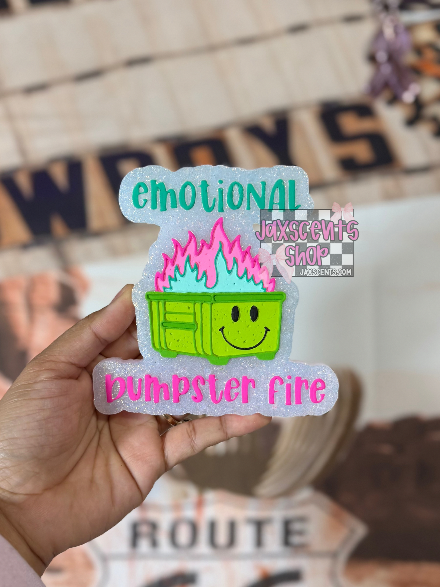 Emotional Dumpster Fire Car Freshie