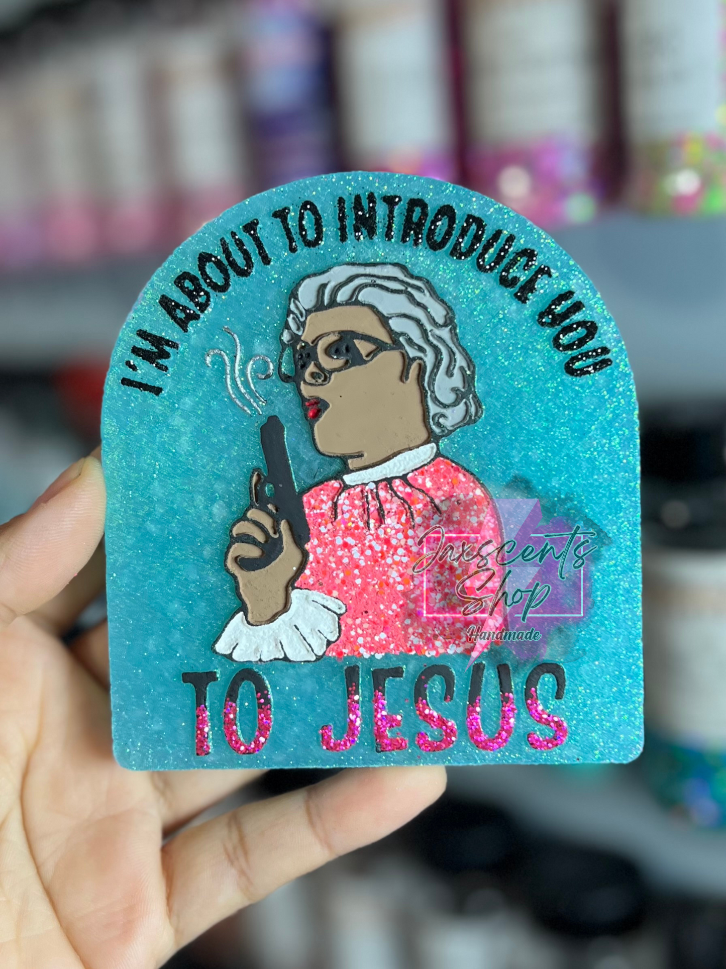I’m About To Introduce You To Jesus Madea Car Freshie