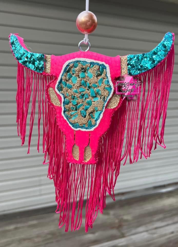 Western Full Geode Bull Skull