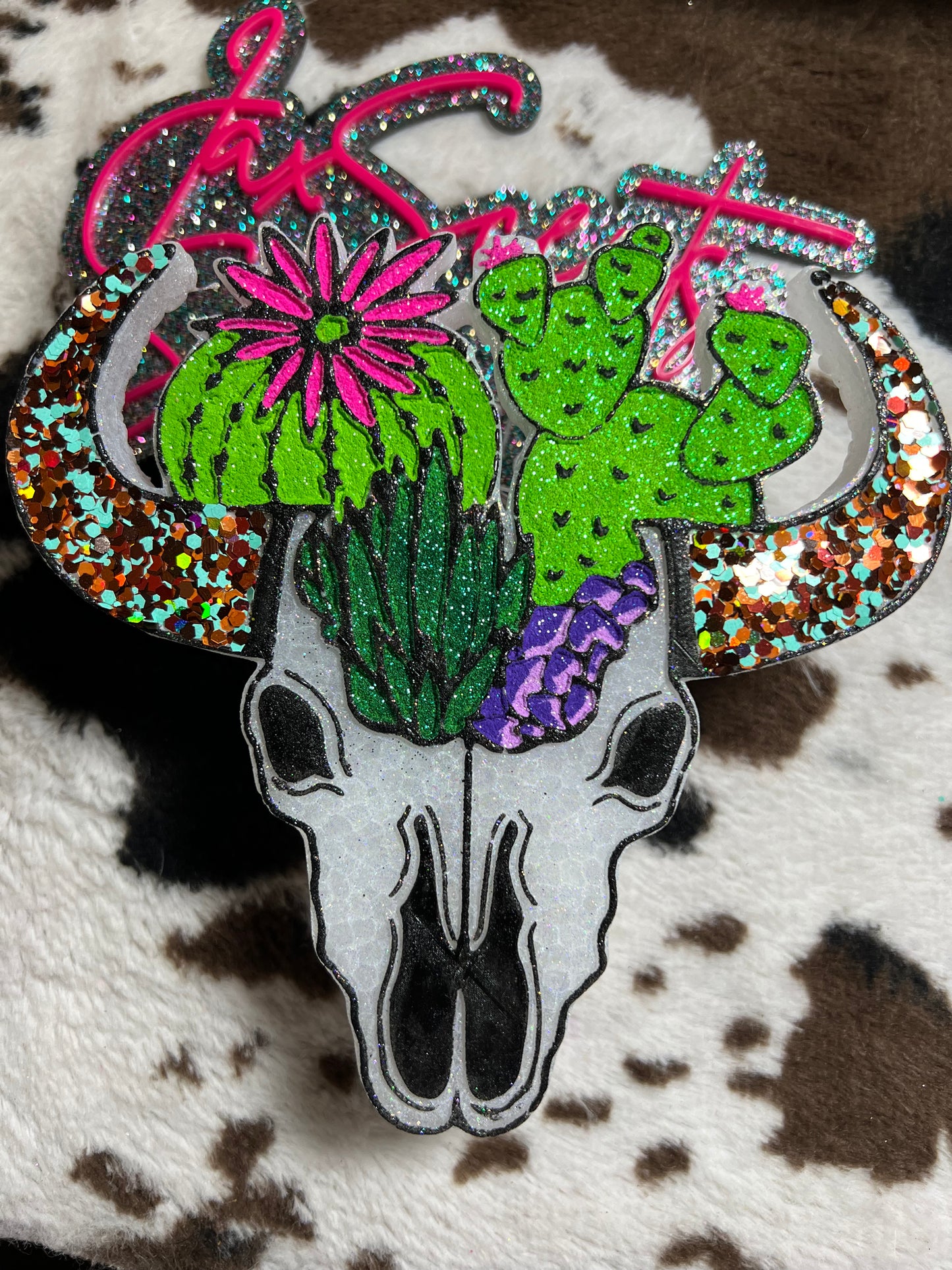 Succulent Bull Skull