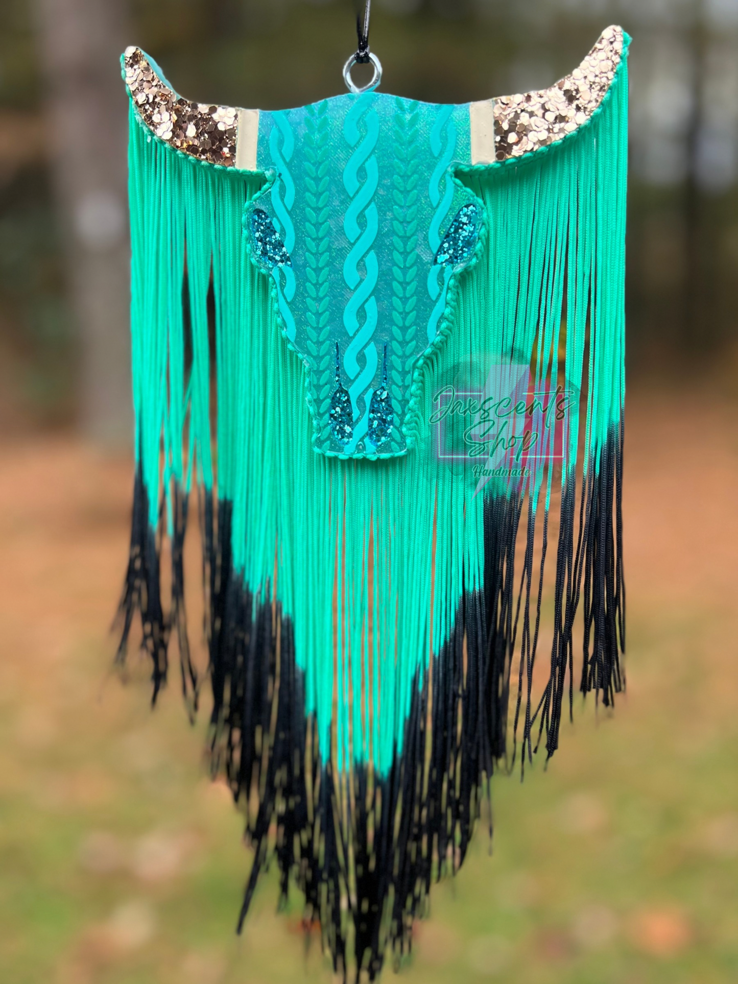 Cable Knit Pattern Bull Skull RTS
