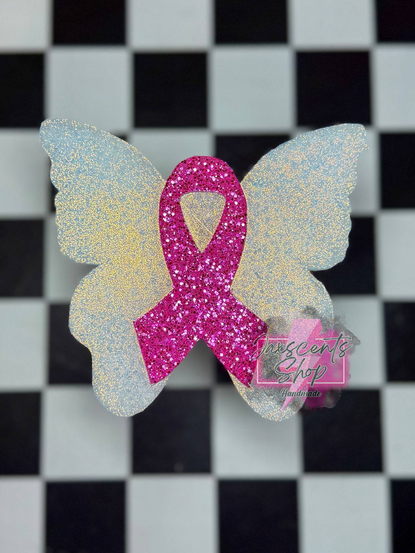 Awareness Ribbon Butterfly Car Freshie