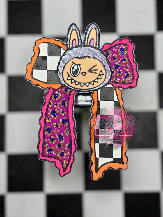 Labubu Checker Bow
