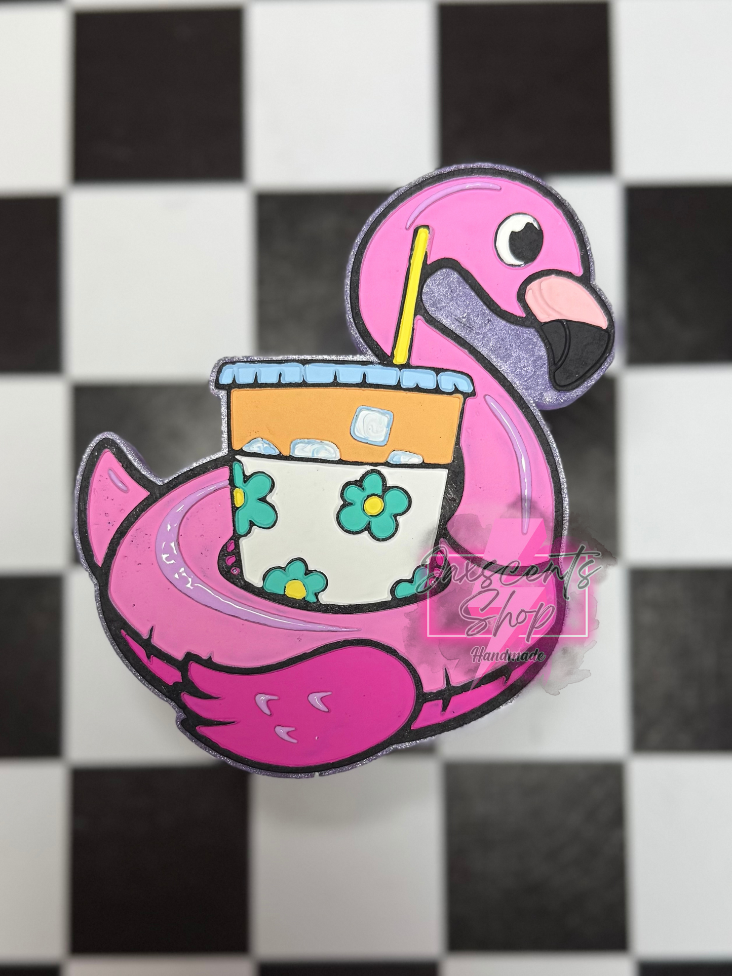 Flamingo Floaty With Drink