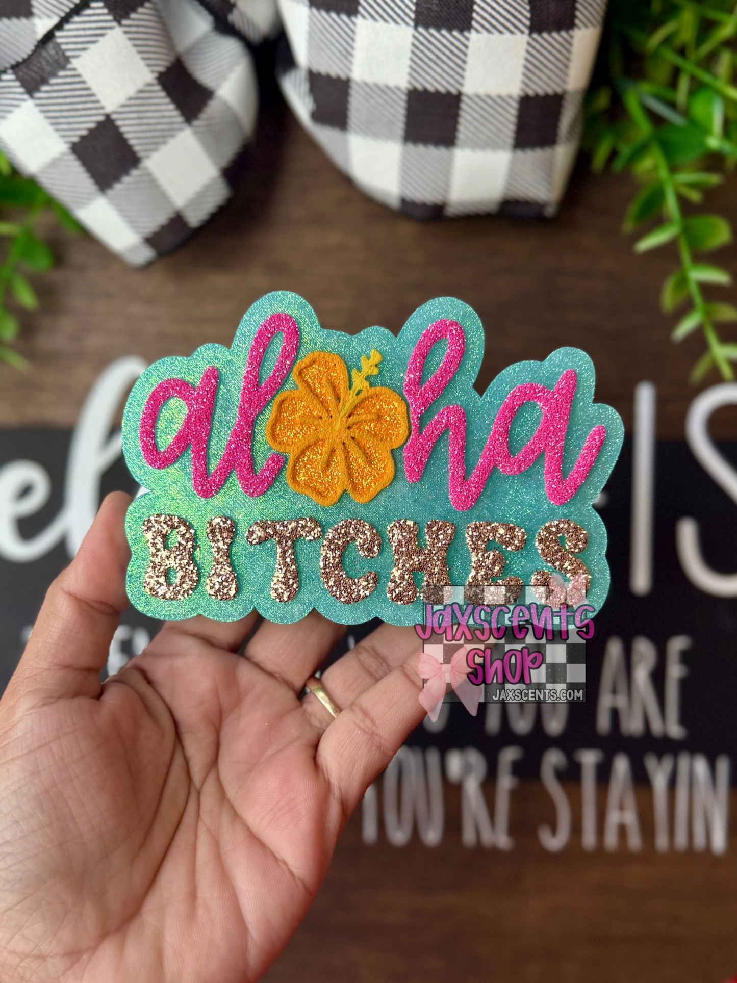 Aloha Bitches Car Freshie