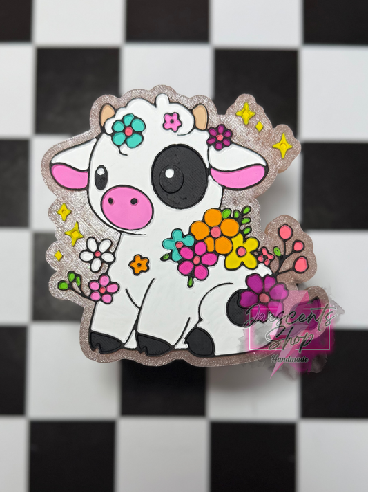 Cow In Flowers