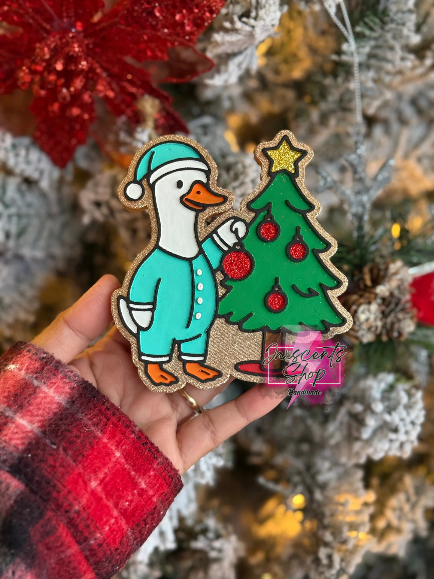 Christmas Goose Car Freshie
