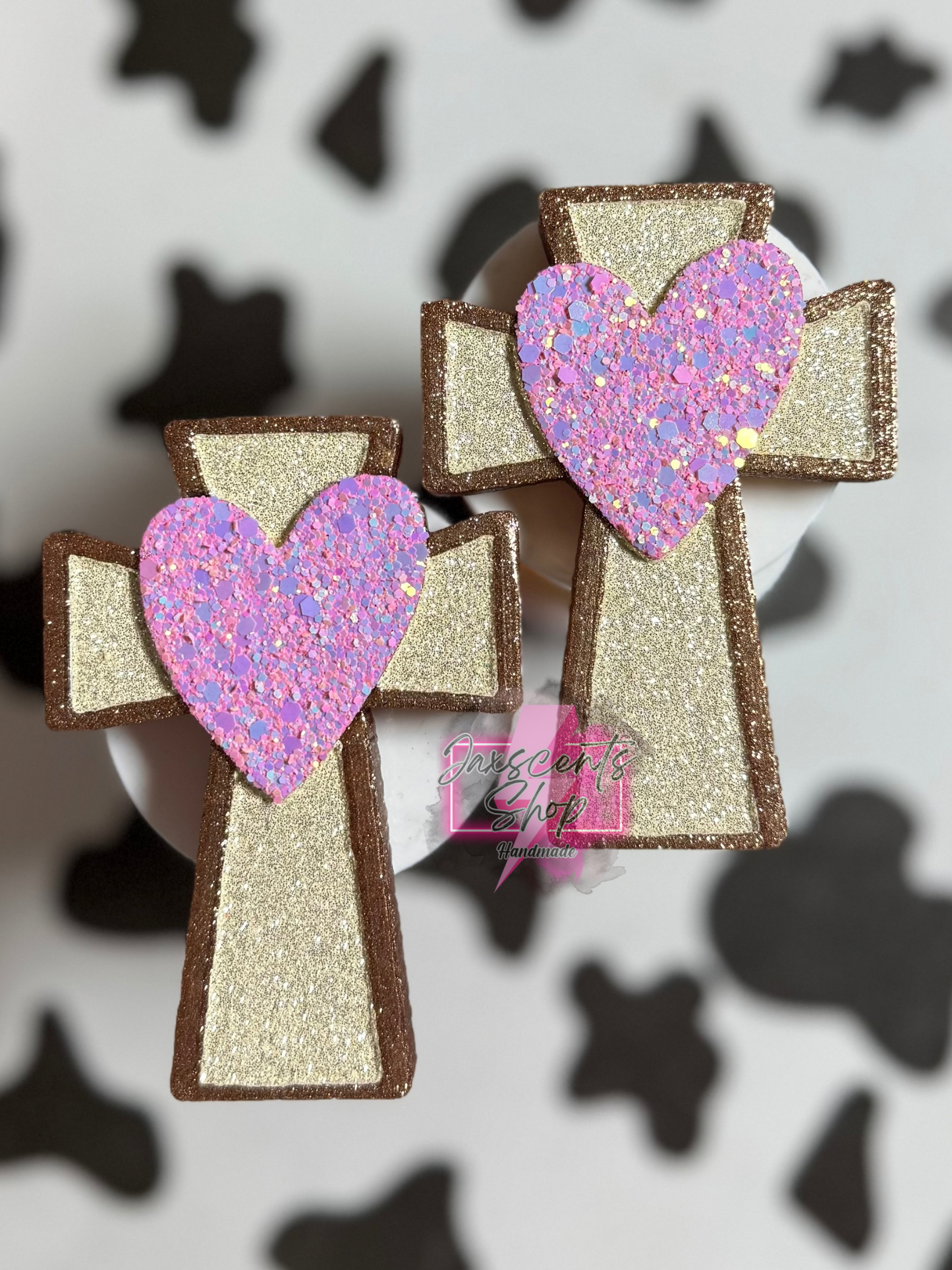 Cross with Heart VENT CLIPS