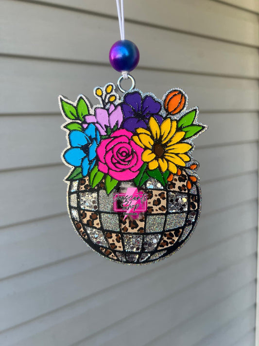 Floral Disco Ball