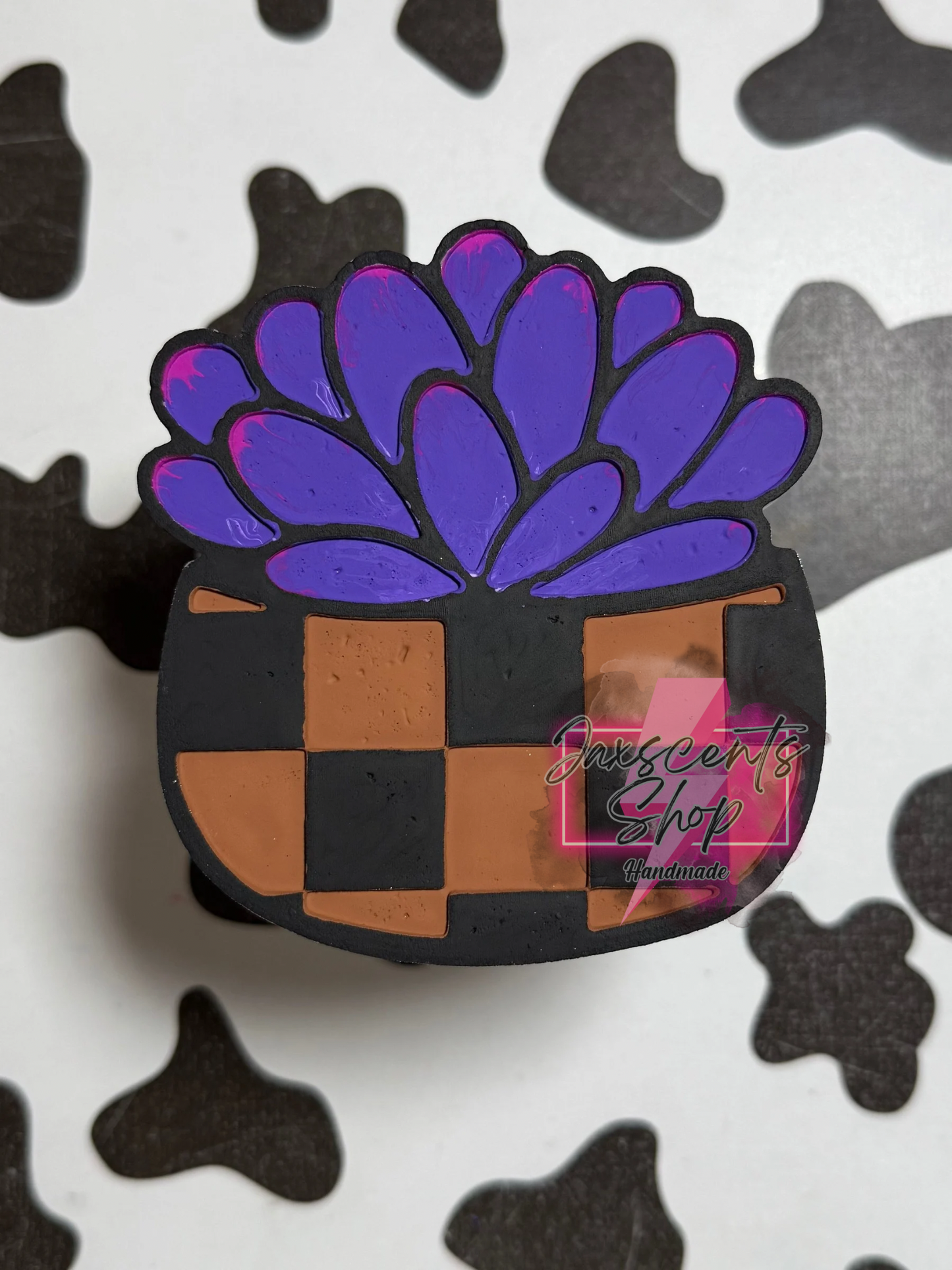 Checkered Succulent Pot