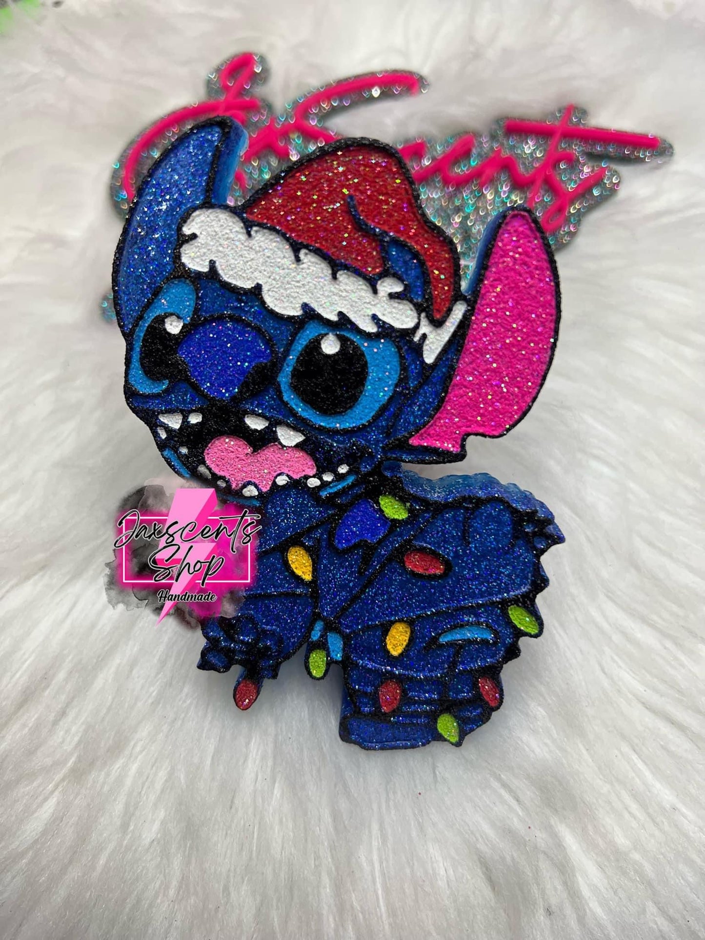 Christmas Lights Blue Alien