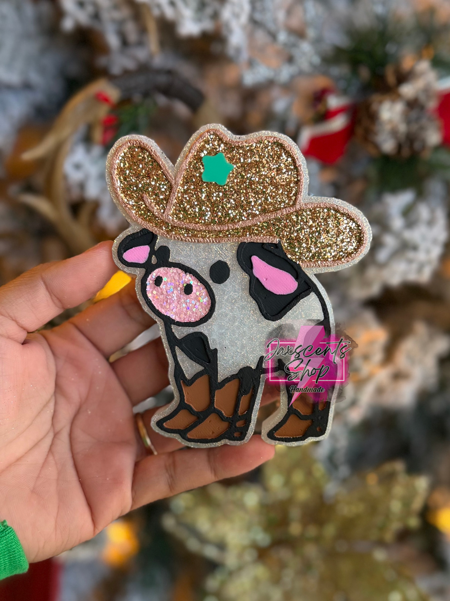 Western Cow Car Freshie