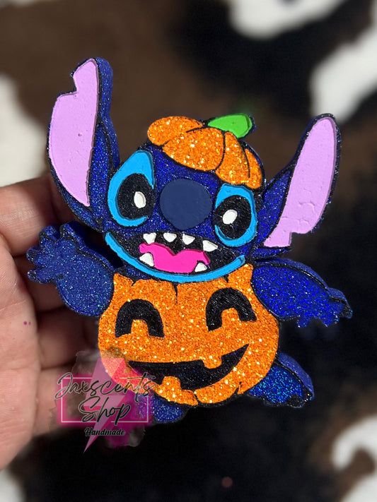 Blue Alien Pumpkin