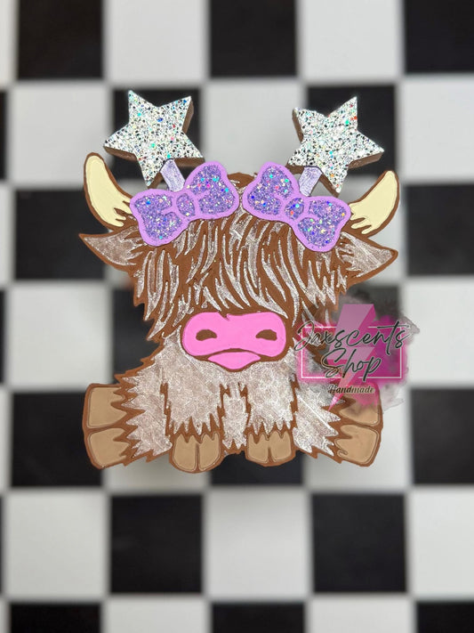 Highland Cow with Stars