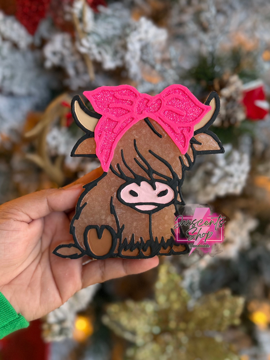 Baby Highland Cow With Bow