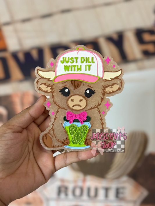 Just Dill With It Cow Car Freshie