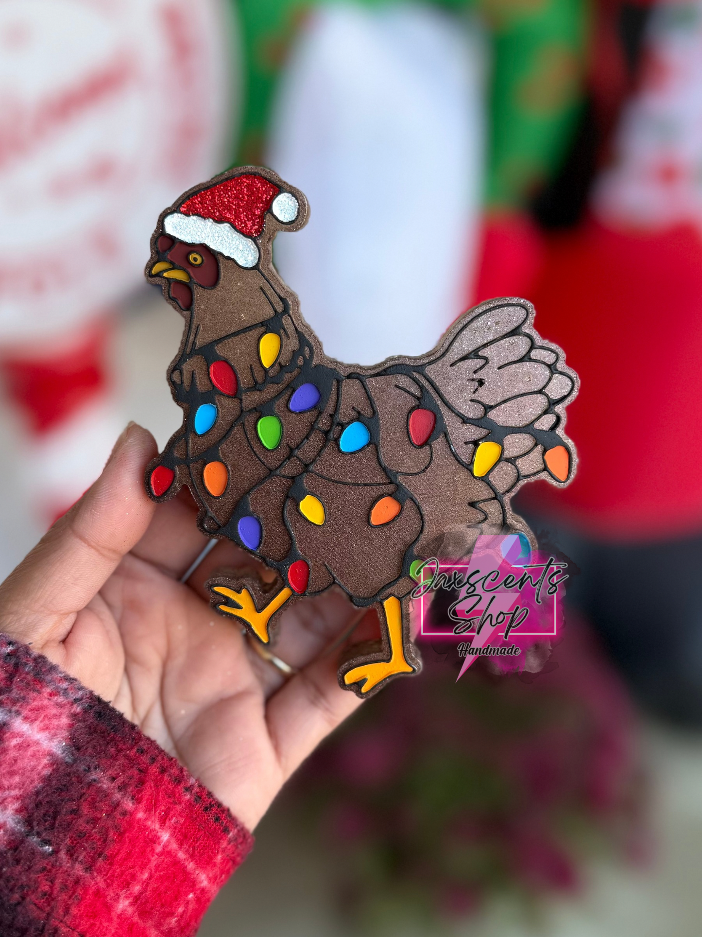 Christmas Chicken Car Freshie