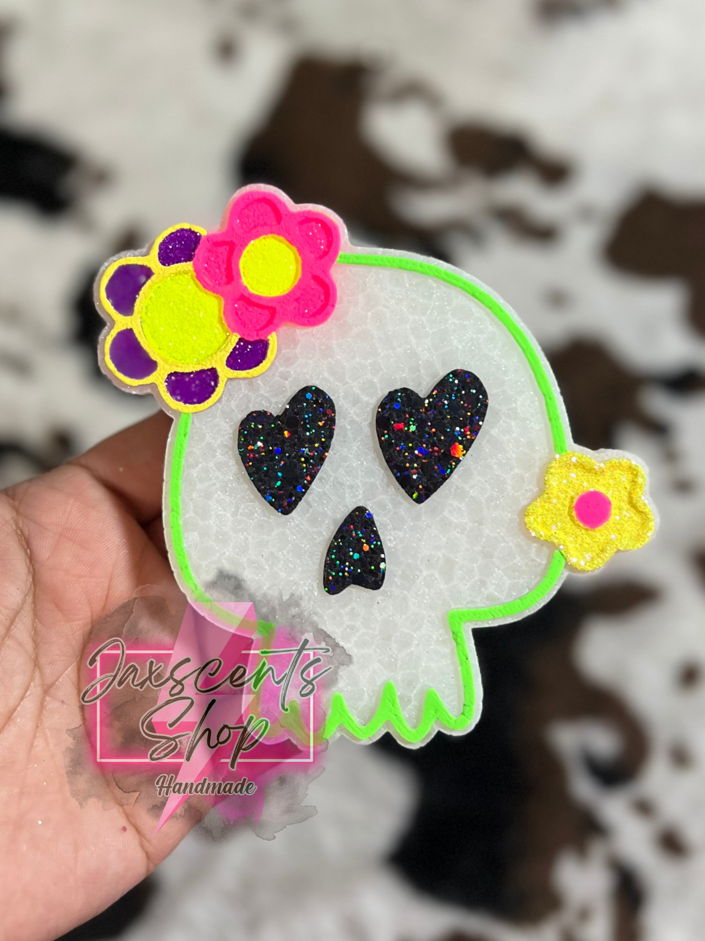 Retro Floral Skull